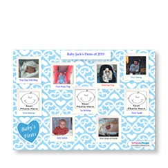 Baby Boy Firsts Template