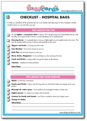 Hospital Checklist for Mum-to-Be - What to Pack for your stay in Hospital
